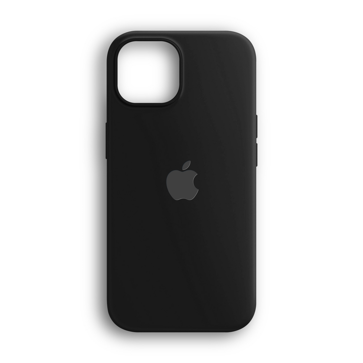Siyah lansman silikon iPhone kılıf – iPhone 11–15, 16 Pro ve 16 Pro Max için