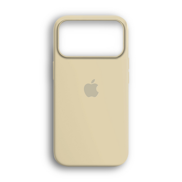 iPhone 17 Pro Uyumlu Lansman Silikon Kılıf – Bej