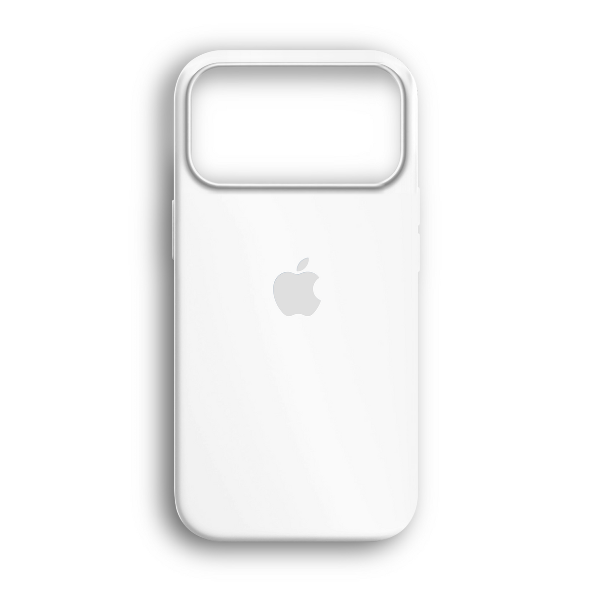 Beyaz lansman silikon iPhone kılıf – iPhone Air, 17 Pro ve 18 serisi için