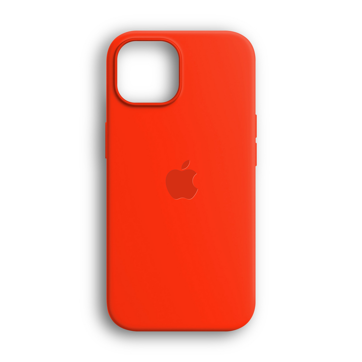Kırmızı lansman silikon iPhone kılıf – iPhone 11–15, 16 Pro ve 16 Pro Max için