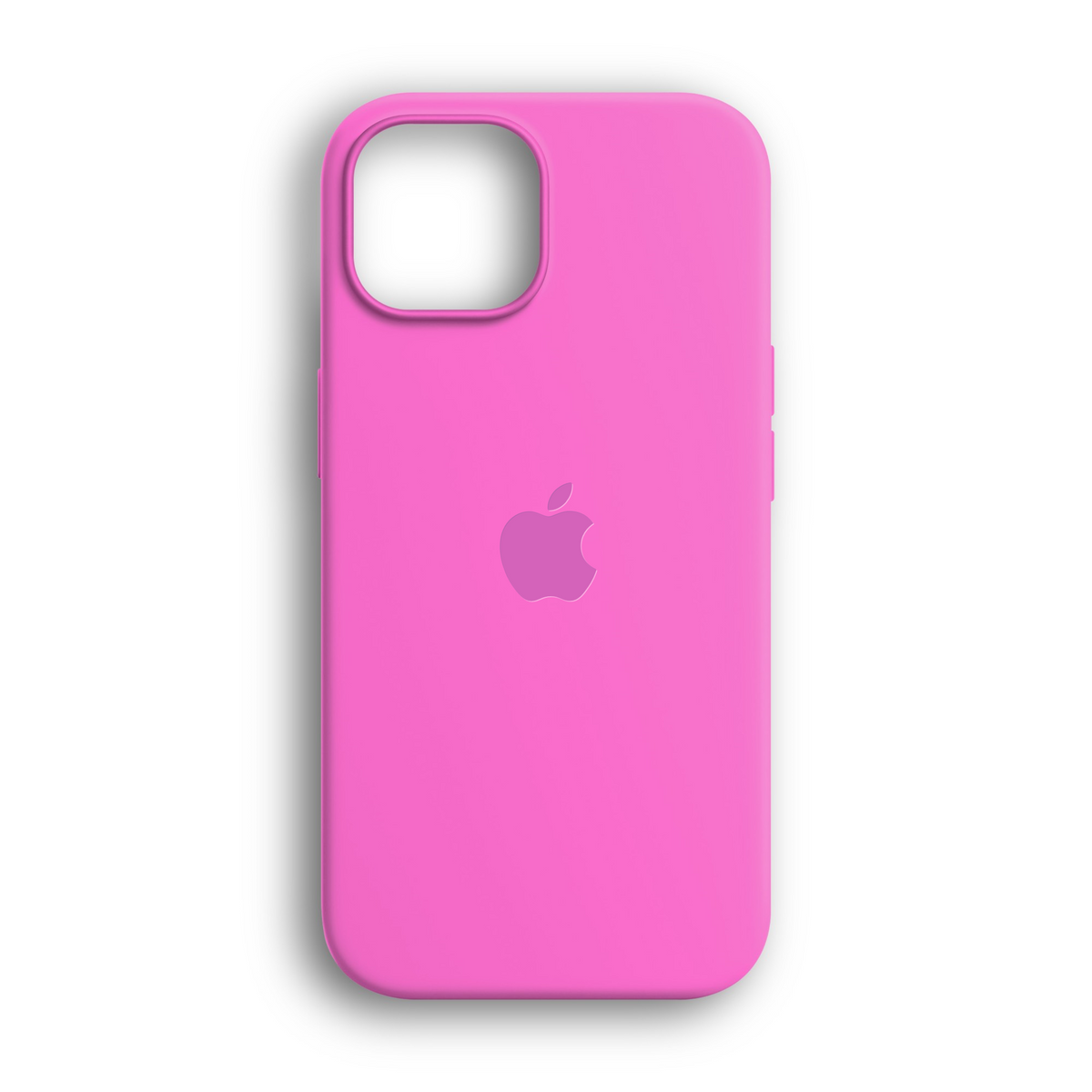Pembe lansman silikon iPhone kılıf – iPhone 11–15, 16 Pro ve 16 Pro Max için