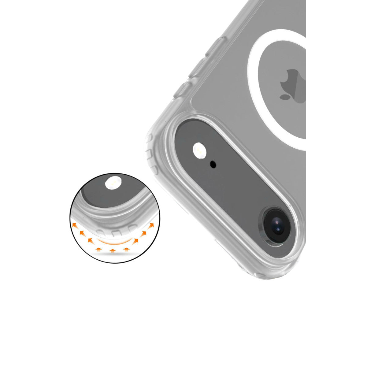 iPhone Air şeffaf Jota MagSafe kılıf – görsel 3