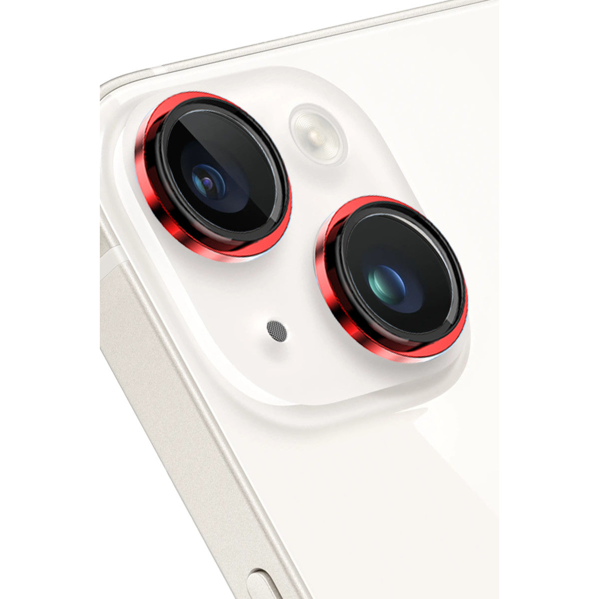 iPhone 14 / 14 Plus kamera lens koruyucu kırmızı