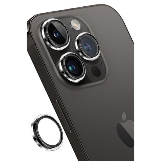 iPhone 14 Pro / 14 Pro Max kamera lens koruyucu gümüş