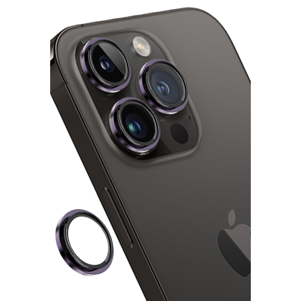 iPhone 14 Pro / 14 Pro Max kamera lens koruyucu mor