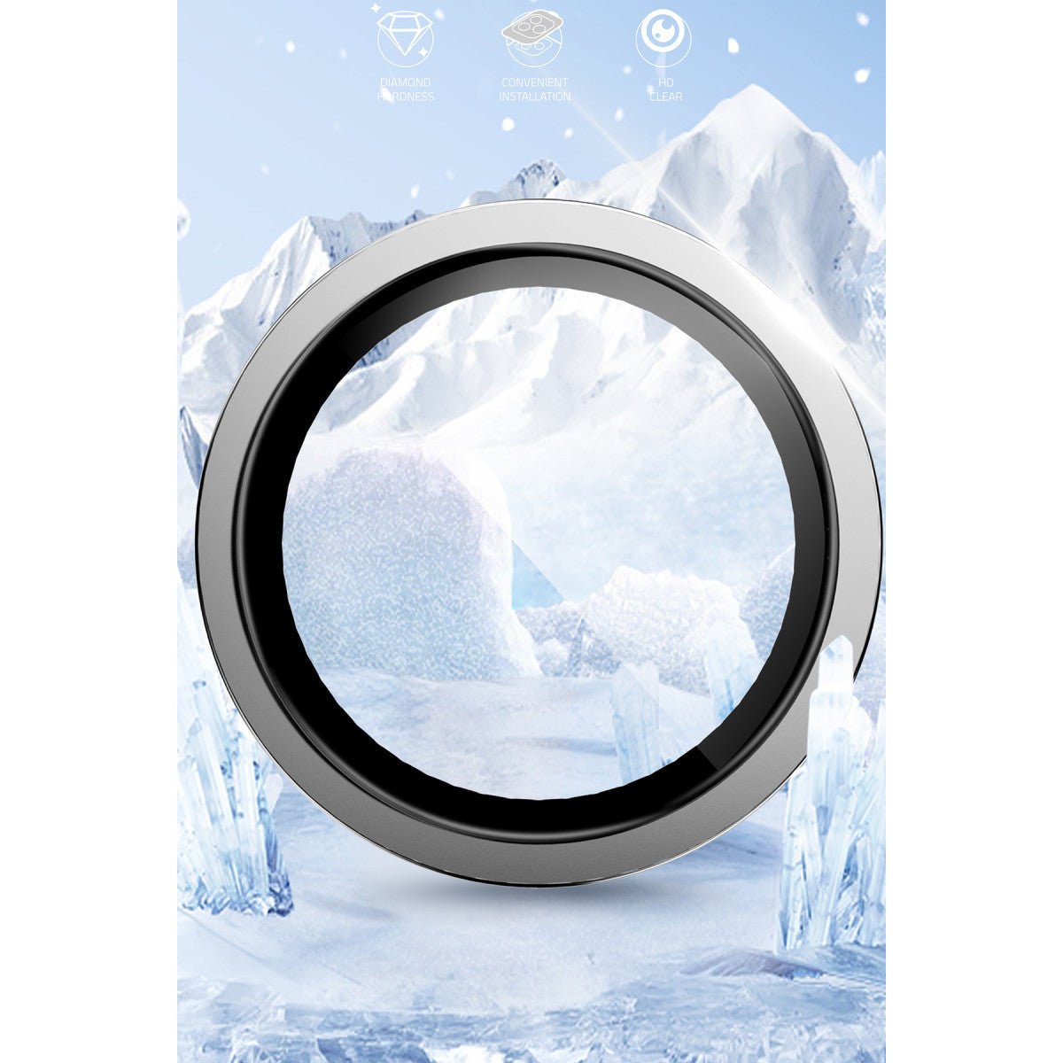 iPhone 14 Pro / 14 Pro Max kamera lens koruyucu mor – görsel 2