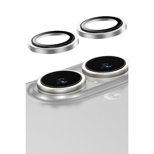 iPhone 16 / 16 Plus kamera lens koruyucu gümüş