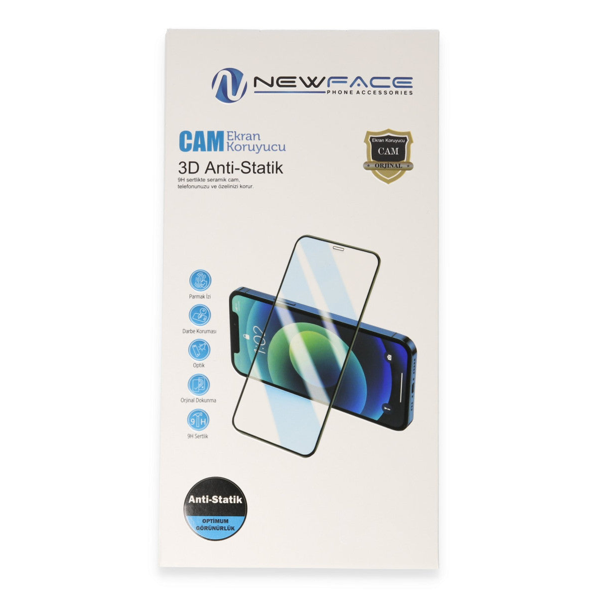 iPhone 13 Pro Max / 14 Plus 3D antistatik cam ekran koruyucu – görsel 3