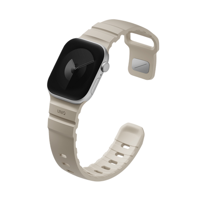 Uniq Alton silikon Apple Watch 41mm kordon bej