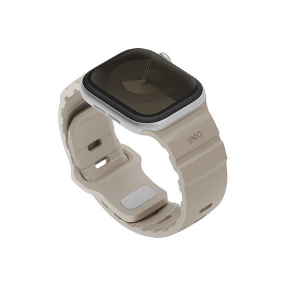 Uniq Alton silikon Apple Watch 41mm kordon bej – görsel 2