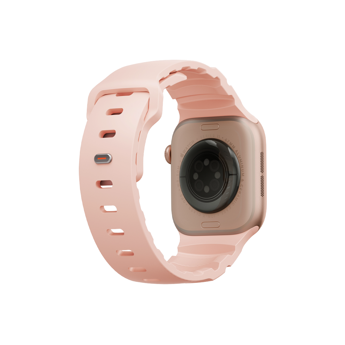 Uniq Alton silikon Apple Watch 41mm kordon pembe – görsel 2