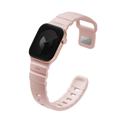 Uniq Alton silikon Apple Watch 41mm kordon pembe