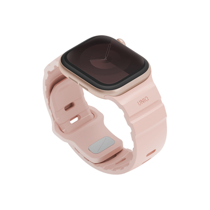 Uniq Alton silikon Apple Watch 41mm kordon pembe – görsel 3