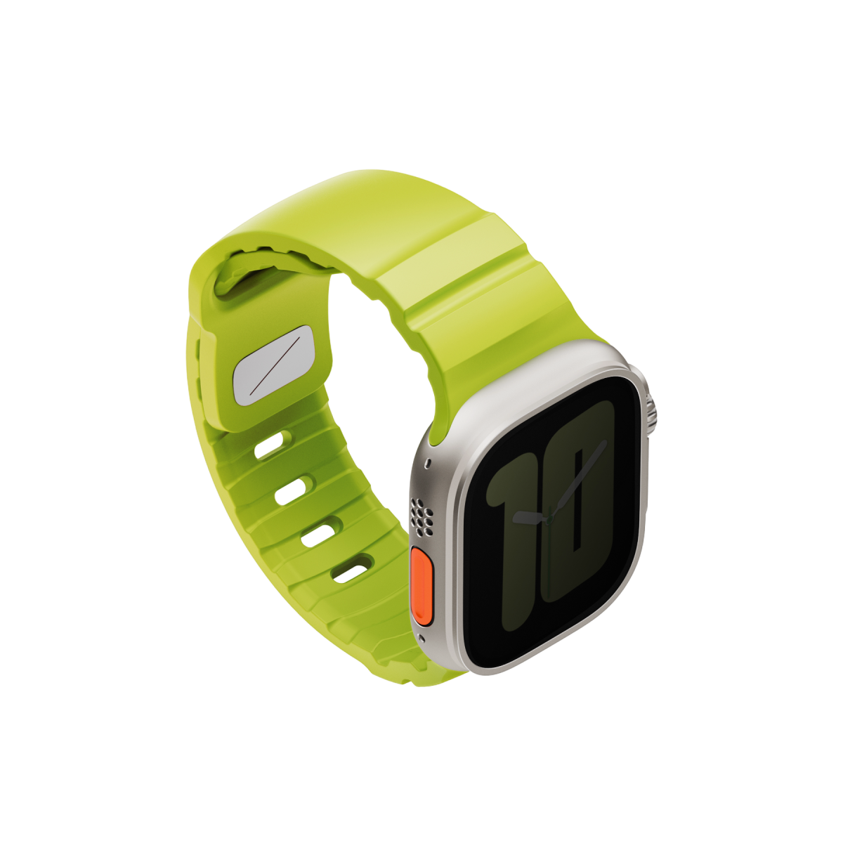 Uniq Alton silikon Apple Watch kordon açık yeşil – görsel 3