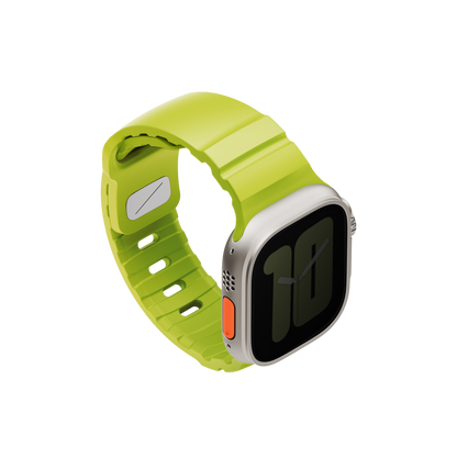 Uniq Alton silikon Apple Watch kordon açık yeşil – görsel 3