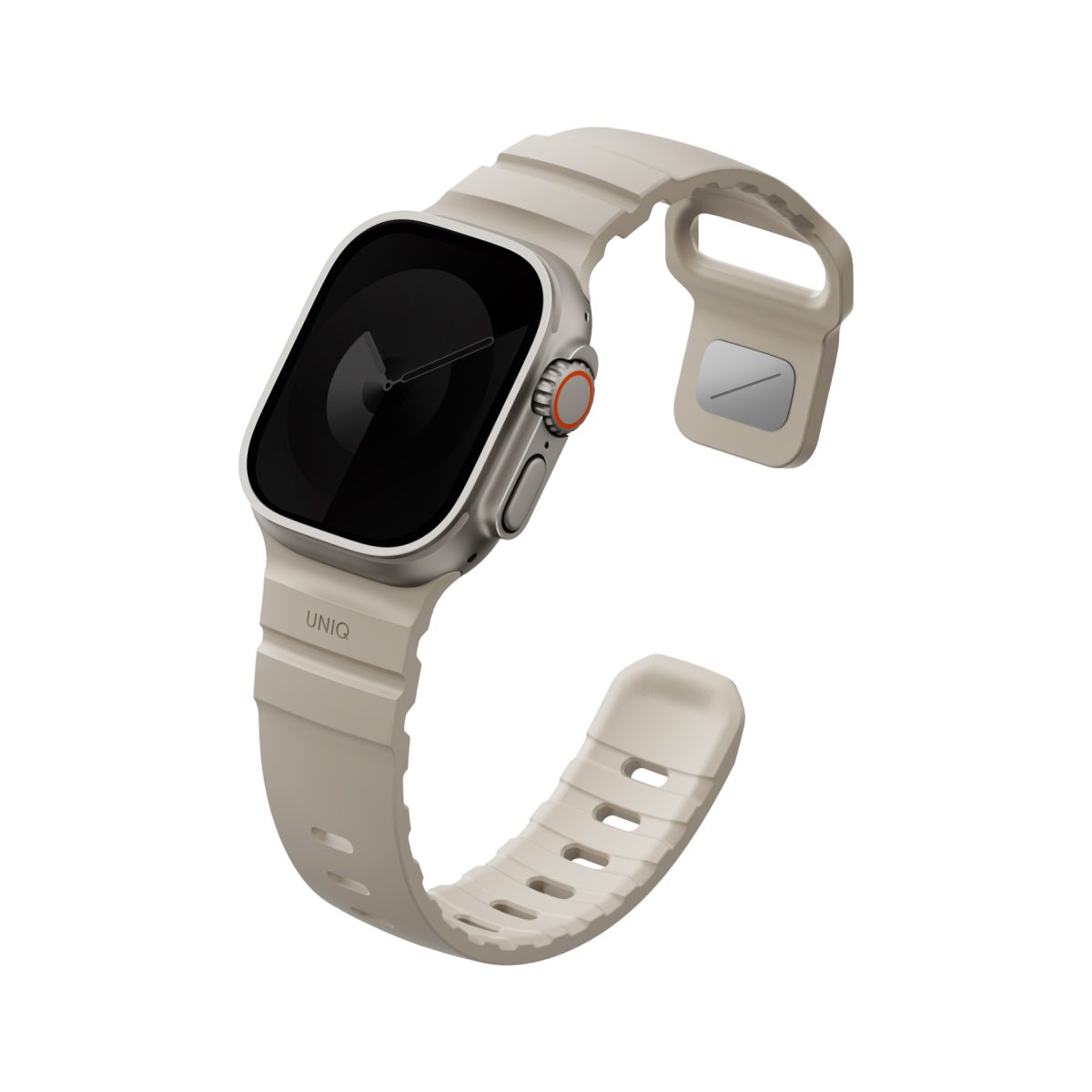 Uniq Alton silikon Apple Watch kordon bej