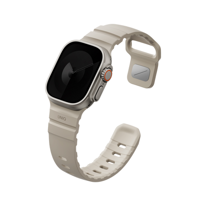 Uniq Alton silikon Apple Watch kordon bej