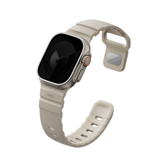Uniq Alton silikon Apple Watch kordon bej