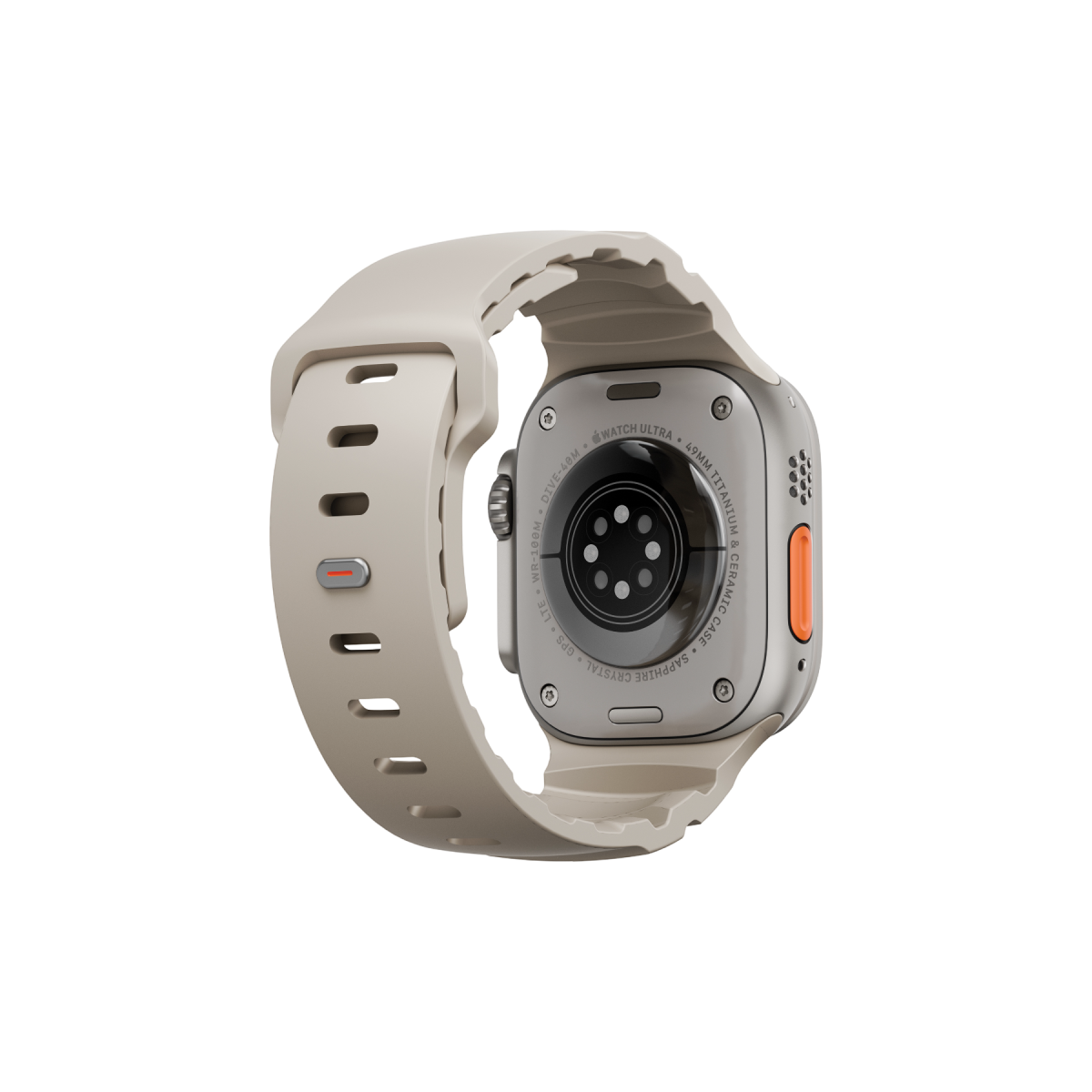 Uniq Alton silikon Apple Watch kordon bej – görsel 4