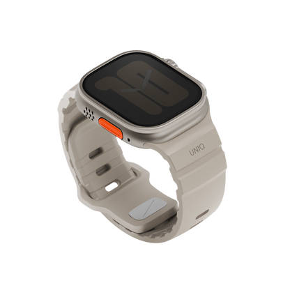 Uniq Alton silikon Apple Watch kordon bej – görsel 2