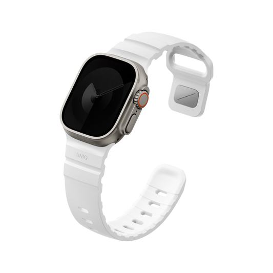 Uniq Alton silikon Apple Watch kordon beyaz