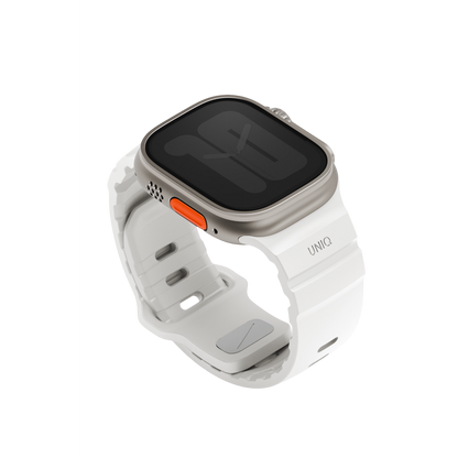 Uniq Alton silikon Apple Watch kordon beyaz – görsel 2