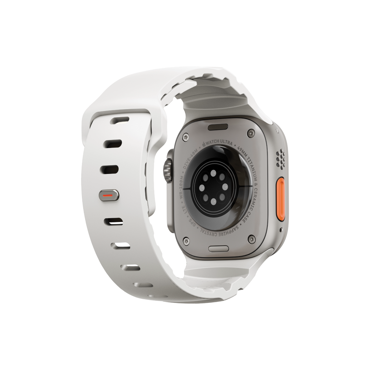 Uniq Alton silikon Apple Watch kordon beyaz – görsel 4