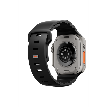 Uniq Alton silikon Apple Watch kordon siyah – görsel 4
