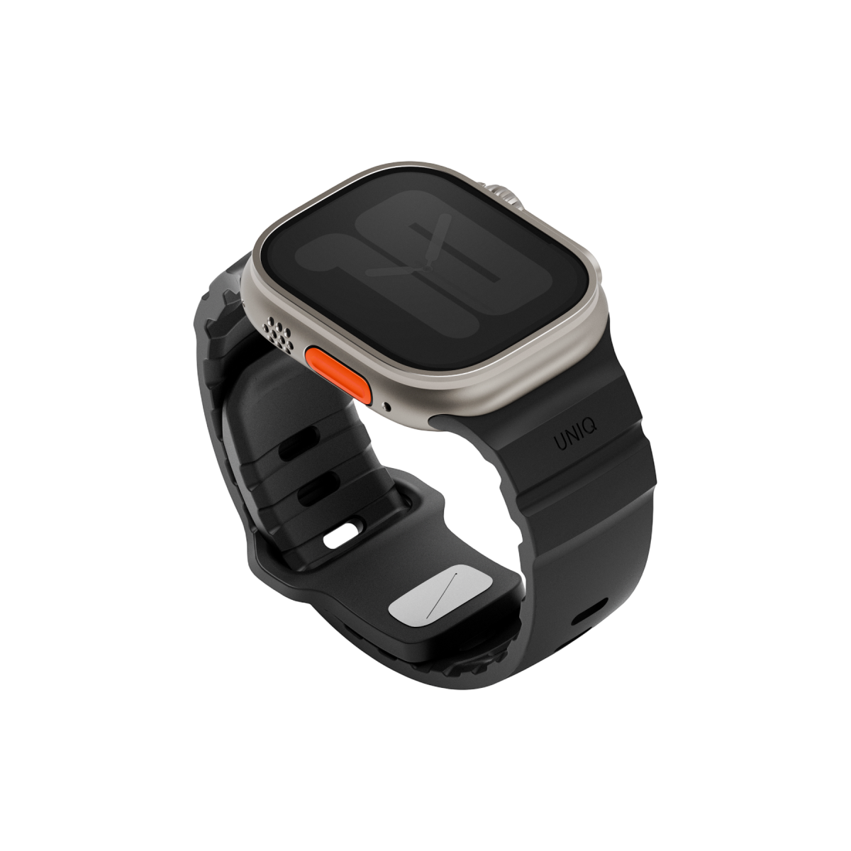 Uniq Alton silikon Apple Watch kordon siyah – görsel 2