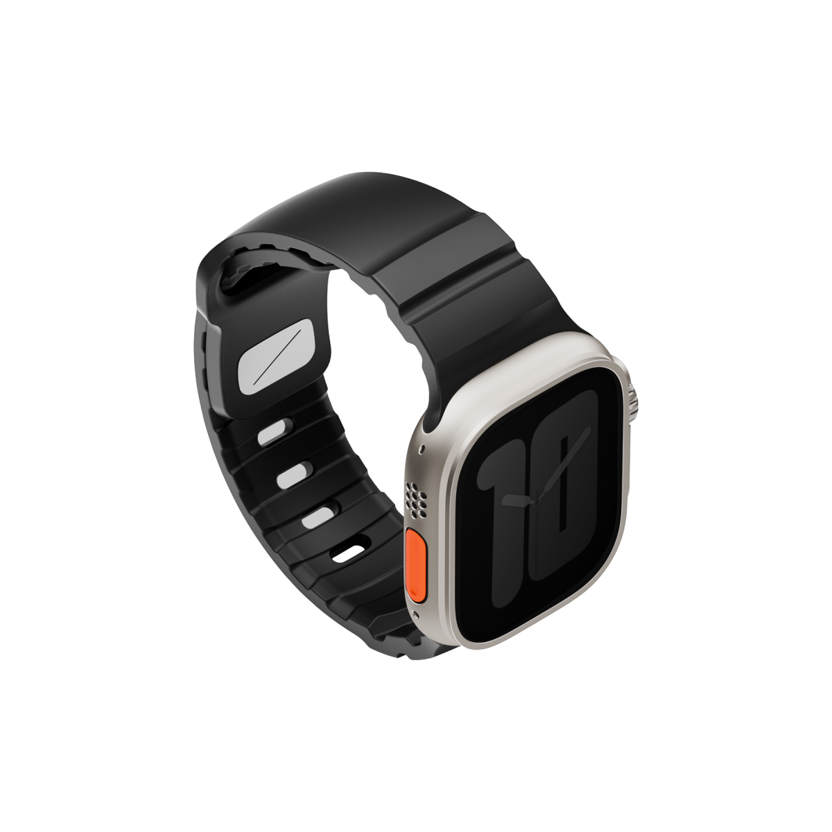 Uniq Alton silikon Apple Watch kordon siyah – görsel 3