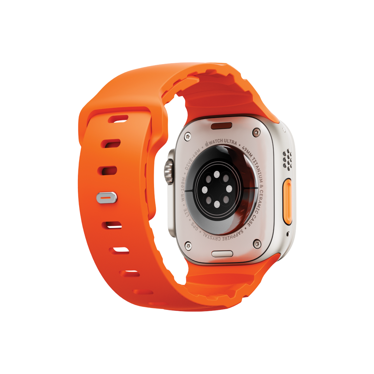 Uniq Alton silikon Apple Watch kordon turuncu – görsel 4