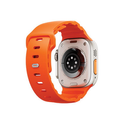 Uniq Alton silikon Apple Watch kordon turuncu – görsel 4