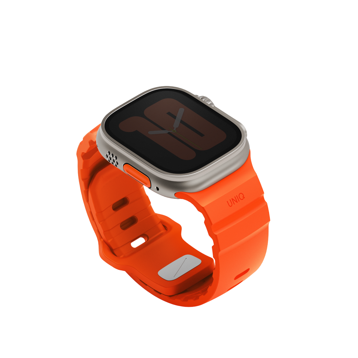 Uniq Alton silikon Apple Watch kordon turuncu – görsel 2