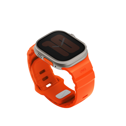 Uniq Alton silikon Apple Watch kordon turuncu – görsel 2