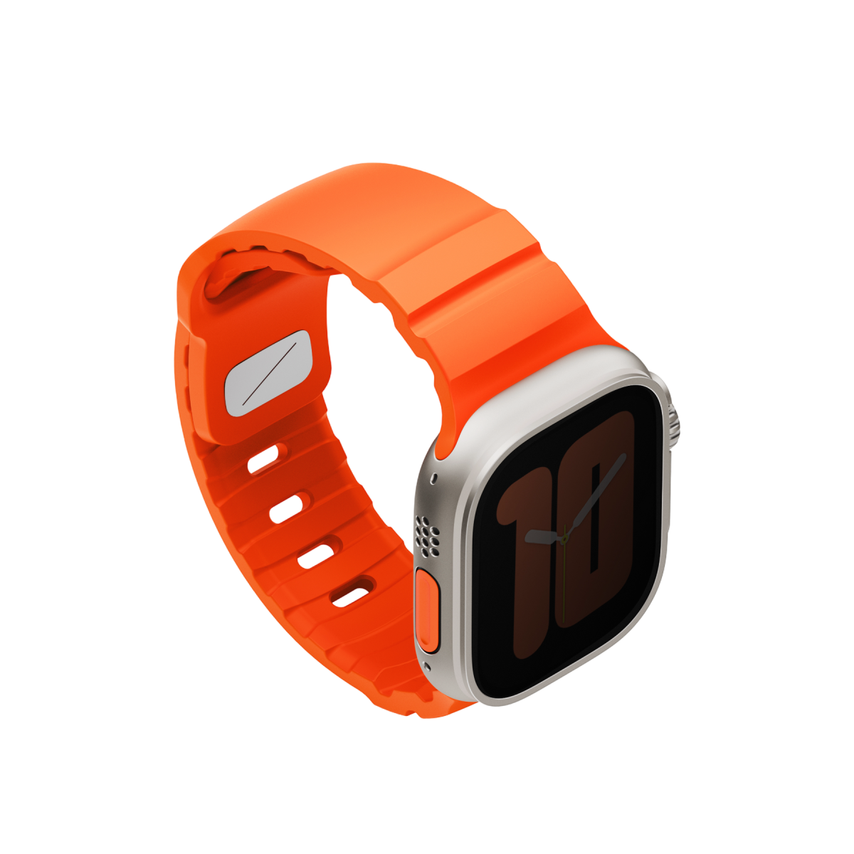 Uniq Alton silikon Apple Watch kordon turuncu – görsel 3