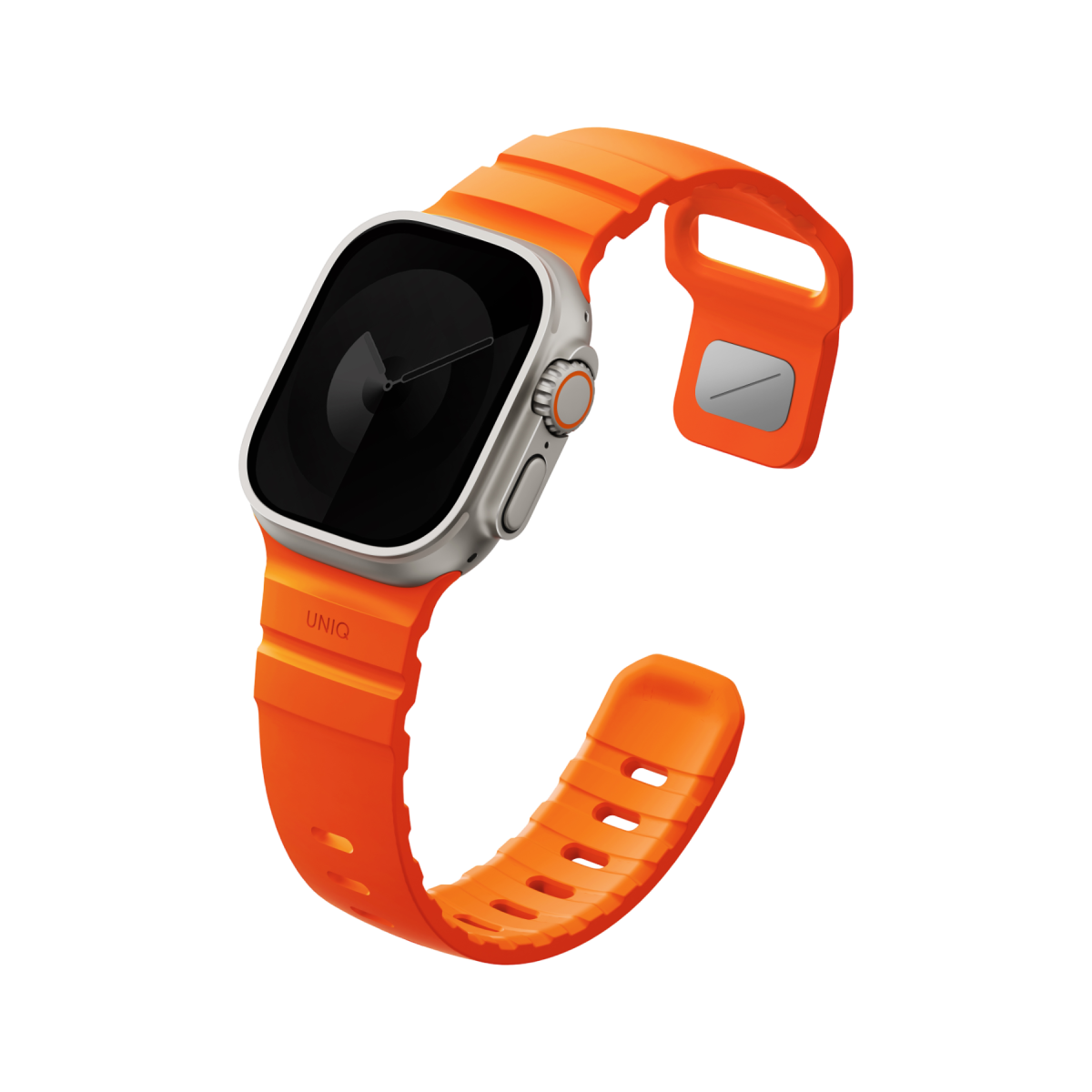 Uniq Alton silikon Apple Watch kordon turuncu