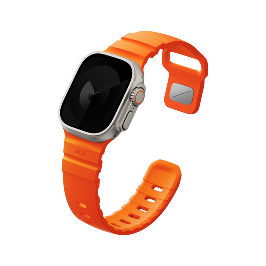 Uniq Alton silikon Apple Watch kordon turuncu